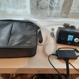 Fully working as shown. includes tube, adaptor and carry case. Best to buy new mask for hygiene reasons. no manual but can be found online. Good used condition. see all photos.