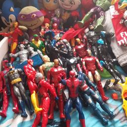 perfect condition has every action figure in here also has teddies there is 30 figured and 5 teddies