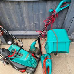 Bosch garden set,lawn mower, strimmer and hedge trimmer. all fully working. need gone.

07920142650
