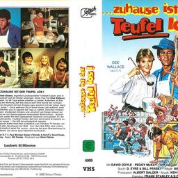 Zum Verkauf Steht die Seltene VHS:

~ ...zuhause ist der Teufel los ! VHS Rarität

~ Eine Kopie vom Film auf DVD-R Intenso gibt es noch kostenlos dazu !

~ Gebr. Guter Zustand.
~ Privatverkauf, Rücknahme, nur falls der VHS Film Defekt Ist.
Versandkosten BRD
1 VHS als Deutsche Post Maxi-Brief für 2,90 EUR (Unversichert)
2 - 4 VHS als Hermes-Päckchen für 4,90 EUR (Versichert mit Sendungsnummer)
~ Fragen an: CHARA1945@googlemail.com