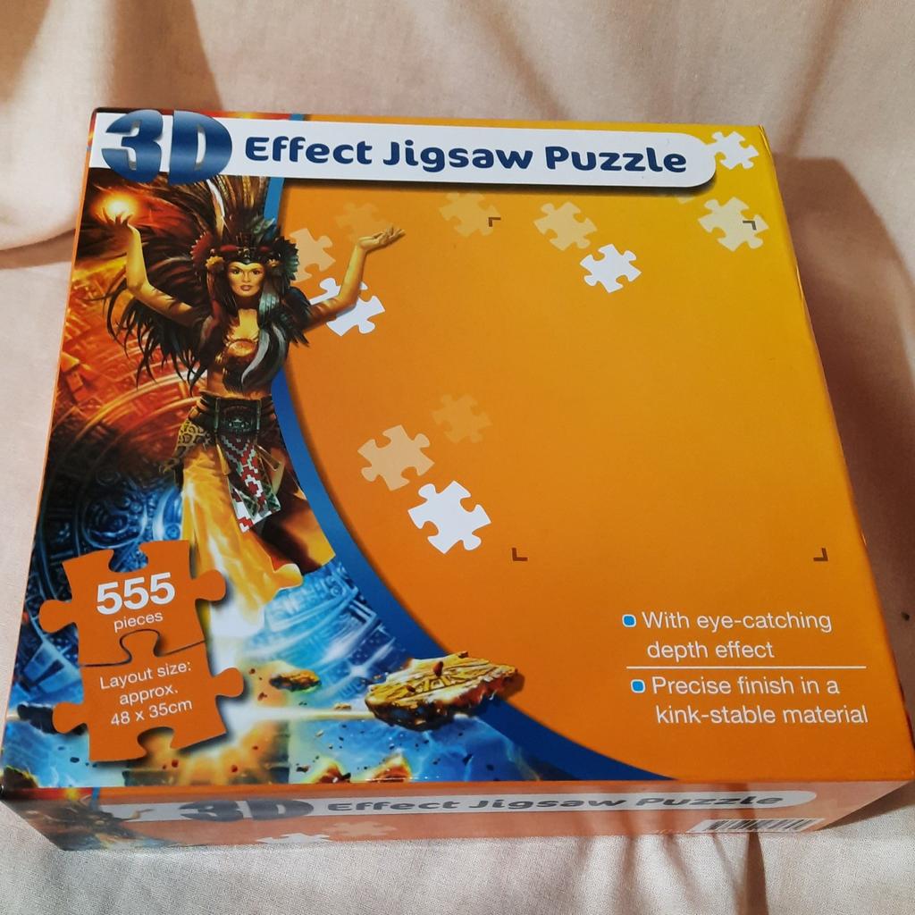 I'm selling this good as new 3D Jigsaw Puzzle
I'm happy to post for the price of postage and happy to deliver for petrol money.

Thanks