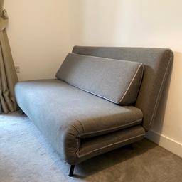 Large double sofa bed, salt grey fabric from Made.com.
Dimensions W:141 x H:81 x D: 88cm.
Bought £450 in October 2021.
Condition : Like new.