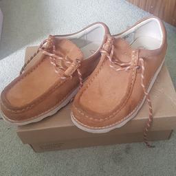 boys tan shoes. excellent condition. only worn the once. size 12 G. £10 No offers please.