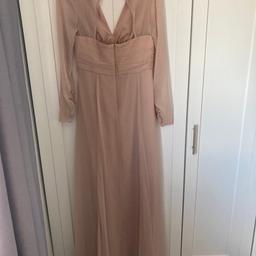 Beautiful blush bridesmaid dress size 10 from Asia. Worn once, been cleaned, in excellent condition. Pick up only at grenoside Sheffield