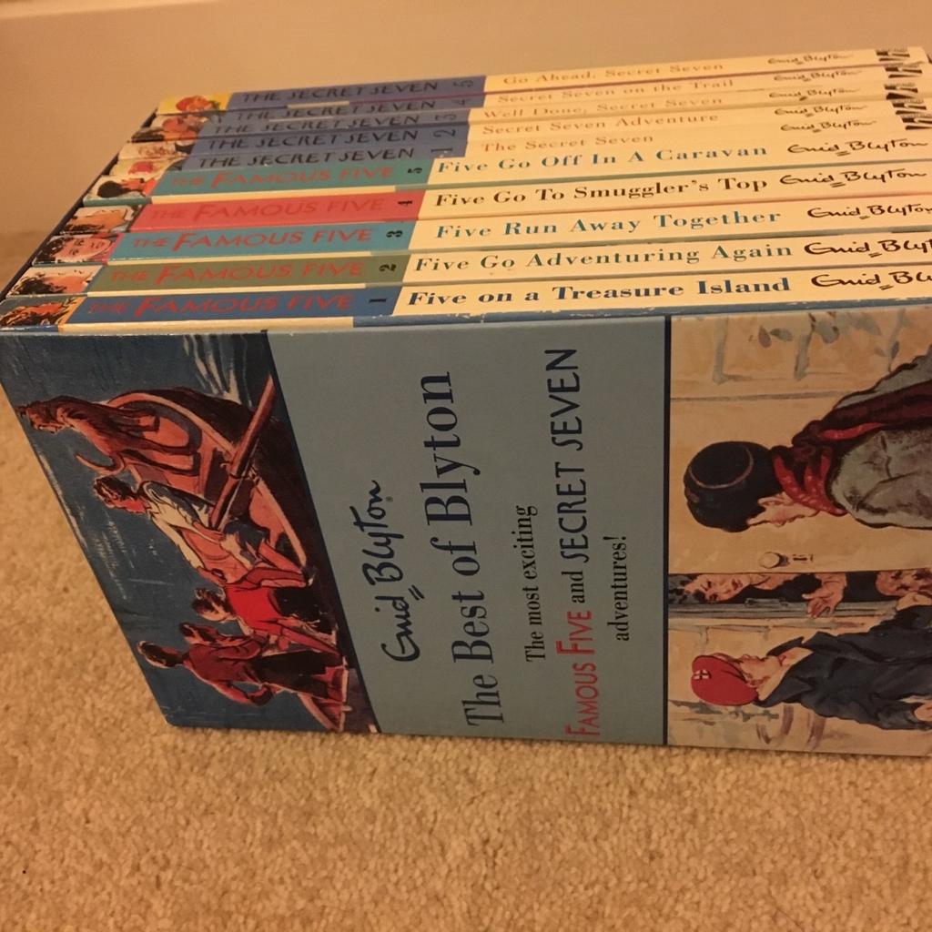 The secret seven and the famous five book set in case