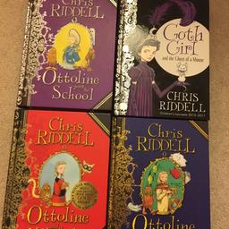 3x Ottoline books + Goth Girl by Chris Riddell