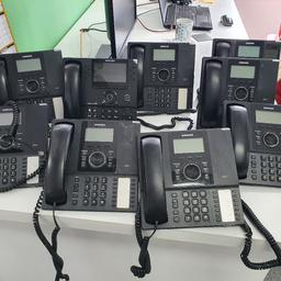 Samsung SMT-i5210 multimedia office phone's
Phone book and call log up to 100 enteries
2 Ethernet ports
Choice of ringtones
Headset capability
All have base stands and curly handpiece cord
V good condition, but all been used in smoke free office.
£25.00 each 
Collection from Rugby