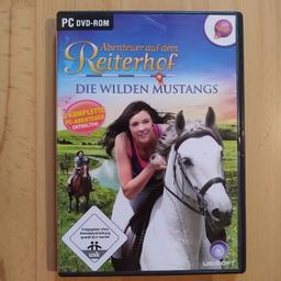 Verkaufe das PC Spiel Abenteuer auf dem Reiterhof - Die wilden Mustangs, PC DVD Rom. Neuer Zustand.