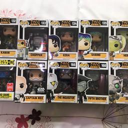 Funko pop . Never be taken out of boxes ..
Chopper box got a bit of damage on top of box ..
open to sensible offers