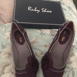 Ruby shoo , aubergine in colour , size 5, these were brought by wife but never got to wear