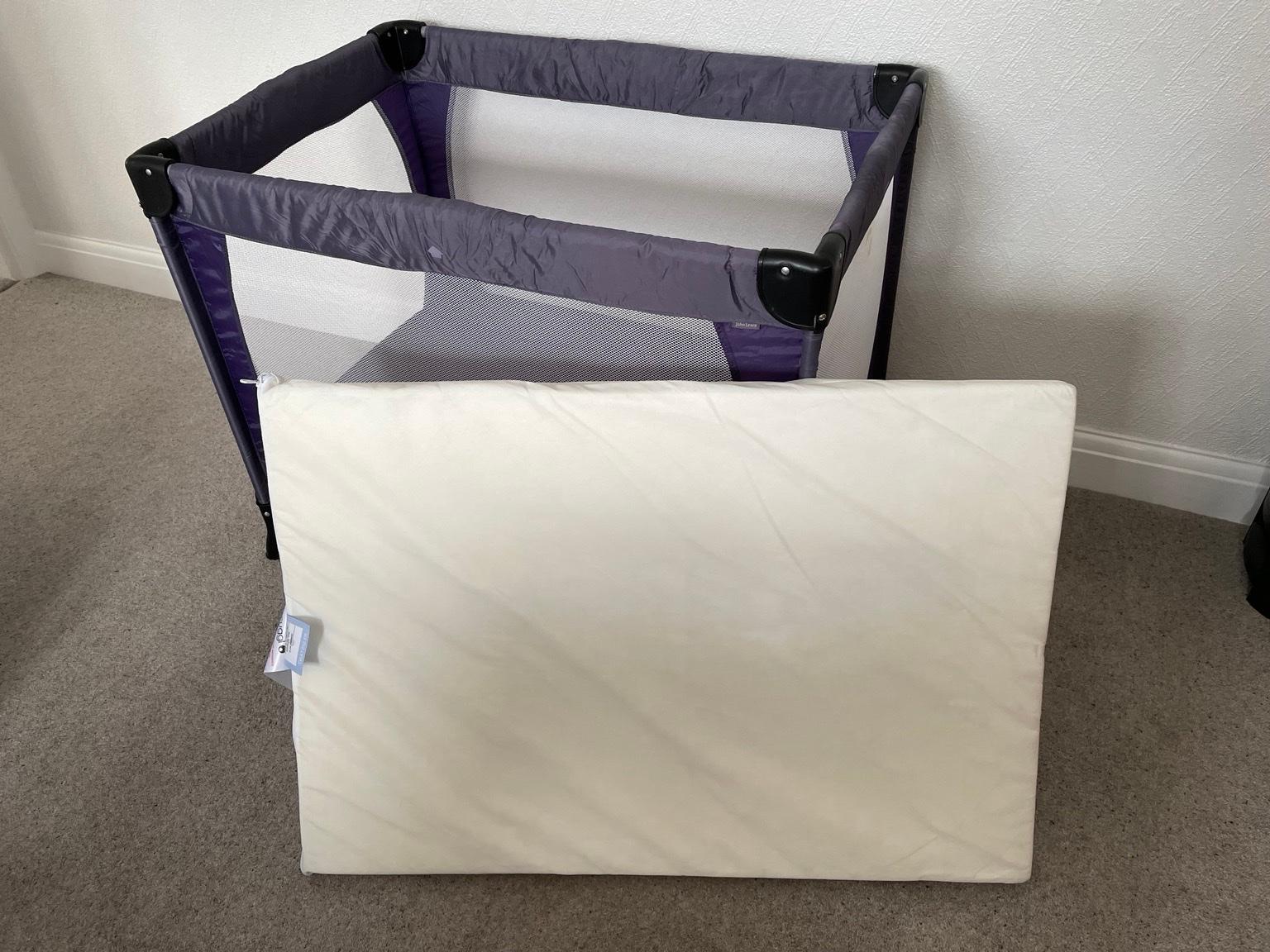 mamia lightweight travel cot mattress size