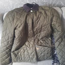 genuine kharki green few small pulls at the back hence the price but other wise realy good condition please see my other items