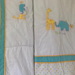 Cot quilt & bumper set in great condition. Collection only from Bursledon, cash on collection