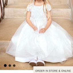 Wed2be flower girl dress
Age 2
Used for my wedding but in immaculate condition.
Price £40
Buyer to pay postage +£15