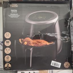 £45
New boxed 
can see it working when you collect 

Whether you’re looking to cook crispy chips or roast a chicken, this air fryer from George Home can do it all. The 6.2L capacity means you can comfortably cook 3-4 portions, while the digital display with touch screen panel helps plan your preparation time. We’re all for making life easier so we’ve ensured that the basket is dishwasher safe. Happy frying!

• 6.2L
• Black
• 2000w