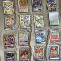 I have a variety of Pokemon cards here please message me about which one you would like offer a fare price I have more if interested please message me