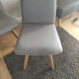 4 contemporary light grey dining chairs.

very good condition

selling due to house move