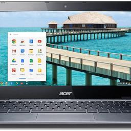 ACER C720-2103 Touchscreen Chromebook (11.6-Inch, Intel Celeron, 2GB DDR3L, 16GB SSD). Stylus supported
This is an unwanted gift Grade A Retailer Refurbished: Minor signs of use, however, is in excellent working order.
Chromebooks come with popular Google products built-in: Search, Gmail, YouTube, and Hangouts. So you can work, play, and do whatever you want, right out of the box. Create Documents, Spreadsheets, Presentations and Drawings with apps like Google Docs, Zoho and SlideRocket. Enjoy full-screen Video Chat with up to nine friends using Google+ Hangouts
Chromebooks have multiple layers of security to keep you safe and worry-free. Plus with automatic updates, the Chromebook downloads security and software upgrades so you don’t have to
Operating System: Google Chrome OS
Processor: With a 1.4GHz Intel Celeron Processor
Processor Brand: Intel.
Capacity: 16GB SSD Hard Drive and 2GB of RAM
Hard Drive: 16GB SSD
Camera: Two USB ports plus a built-in camera