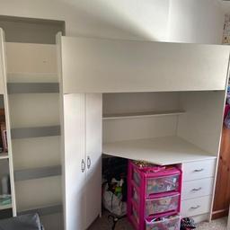 I have two of these for sale. Excellent storage in wardrobe and drawers and good space on shelves including partly behind the ladder. Only used for about 12 months. £200 each ono
Collection only B90