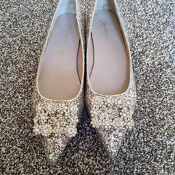 Brand new pair of glitter shoes
Ideal for any occasion such as party, weddings etc
Size 37 UK