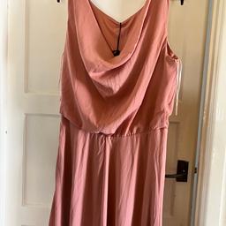 A beautiful dusky pink dress, ideal for weddings, Proms, party’s. Never been worn still with original tags. Size 16. In perfect condition. Needs to go ASAP. Cash on collection, I am happy I post using Royal Mail which costs £4:10, happy to take payments via bank transfer.