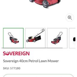 Petrol Lawn mower in very good condition. Used a handful of times until blade bent on uneven ground.
New blade purchased, receipt in photos.
Haven't had time to replace it.
No longer needed .
Starts fine , Can be seen running .