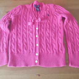 Ralph Lauren girls pink cable knit sweater size 6
V neck with long sleeves 100% cotton.
From a smoke free home