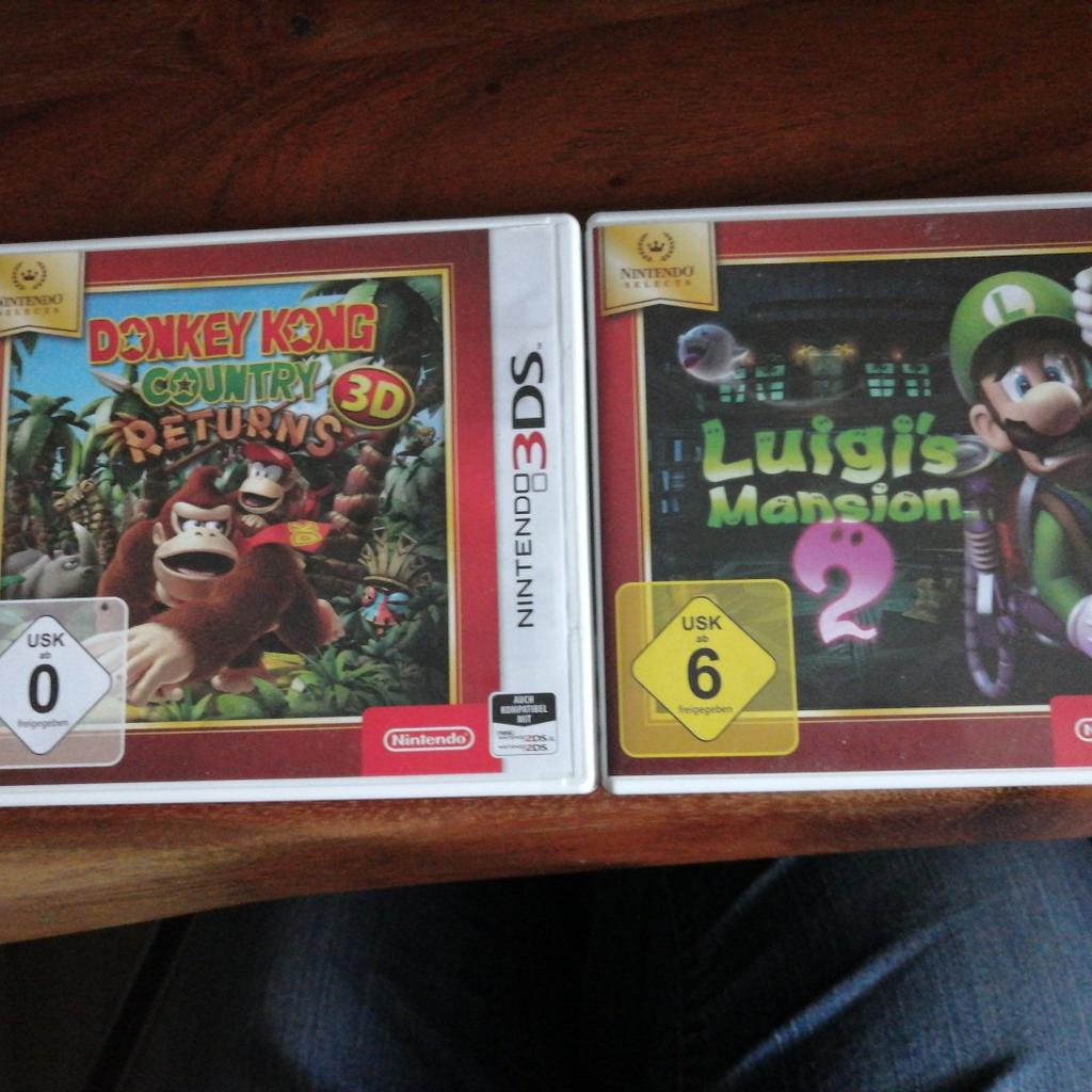 Donkey Kong Returns, Luigi's Mansion,
je Spiel 20€