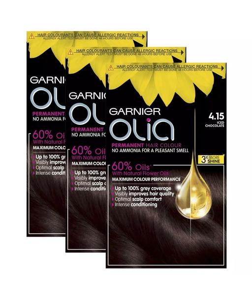 Buy & Sell Hampshire Gosport - Photos for Garnier Olia Hair Dye 4.15 Iced Chocolate 3PK