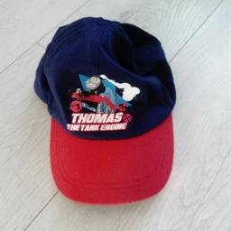 Toddler's Thomas the Tank Engine cap worth velcro fastener at the back. Says for child age 2/6years, but in my experience I always size up on caps and hats so I'd say this was for a toddler. Like new, worn once or twice. From a smoke free and pet free home. Collection only please.