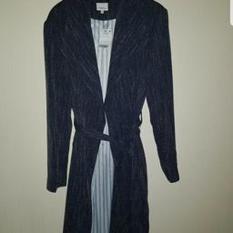 NEXT SIZE 12 BLUE MARL DUSTER TRENCH STYLE COAT