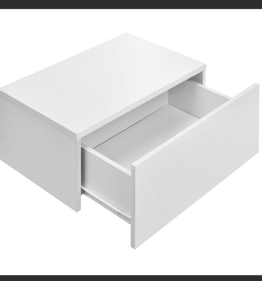 Buy & Sell West Yorkshire Kirklees - Photos for Bedside Floating Shelf Drawer White