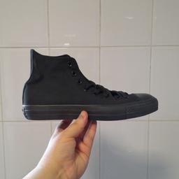 ■ PRICE: £55

■ SIZE 8 (UK)

■ CONDITION: NEW
▪ Only tried on

■ INFO: 
▪ Brand: Converse
▪ Colour: Black
▪ Comes with a replacement Converse box
▪ Bought for £60
▪ Selling as moving house/downsizing

--------------------

Collection (M34 5PZ)

--------------------

Tags: hyde tameside north west salford ancoats stockport bolton reddish oldham fallowfield trafford bury cheshire longsight worsley mens trainers plimsolls chuck taylor size 7 size 7.5 unisex black canvas
-