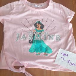 Girls disney pink princess jasmine top 7-8 yrs
From a smoke free home