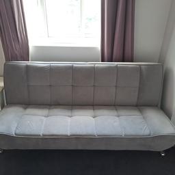 we have a grey double sofa bed for sale, hardly used as in the spare room....some of the fabric has ripped underneath but you can not see this nor does it affect the item....rrp £250