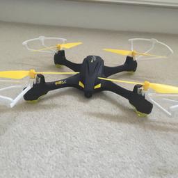 Hubsan x4 Star Pro Drone with 1 battery pack.
Doesn’t come with box or charger as was lost. Controlled by the X-Hubsan app that can be downloaded in the App Store. Works well, £100 new. Selling for £25 delivery or collection.