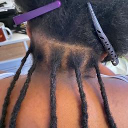 Experienced dreadlock specialist, well trained in dreadlock extensions, maintenance, interlocking and crocheting.

Also trained in adult and childrens cainrows and plates but can’t add pictures but please request and I will provide.
Please message and I will private message my number for more info,pricing or to book.

Working from home so also check destination.