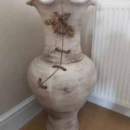 Large vase natural in colour, in excellent condition 
Height 29inchs