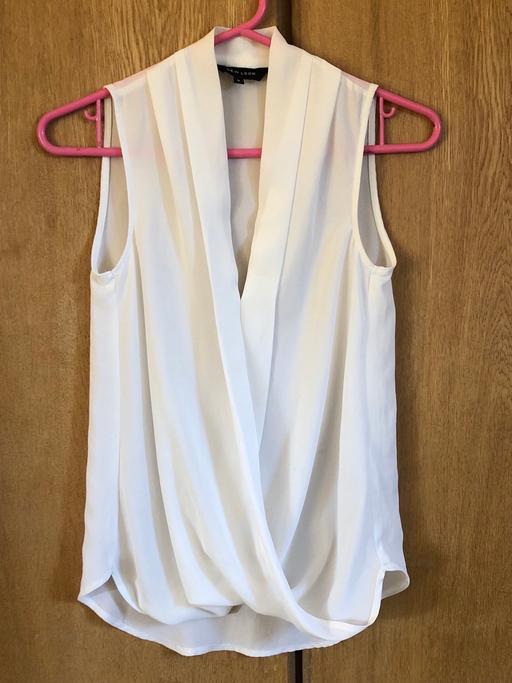 Buy & Sell East London Redbridge - Photos for White Sleeveless Wrap Drape Blouse Top