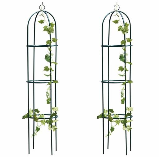 Buy & Sell - Photos for 1.9m Outdoor Garden Metal Obelisk Trellis