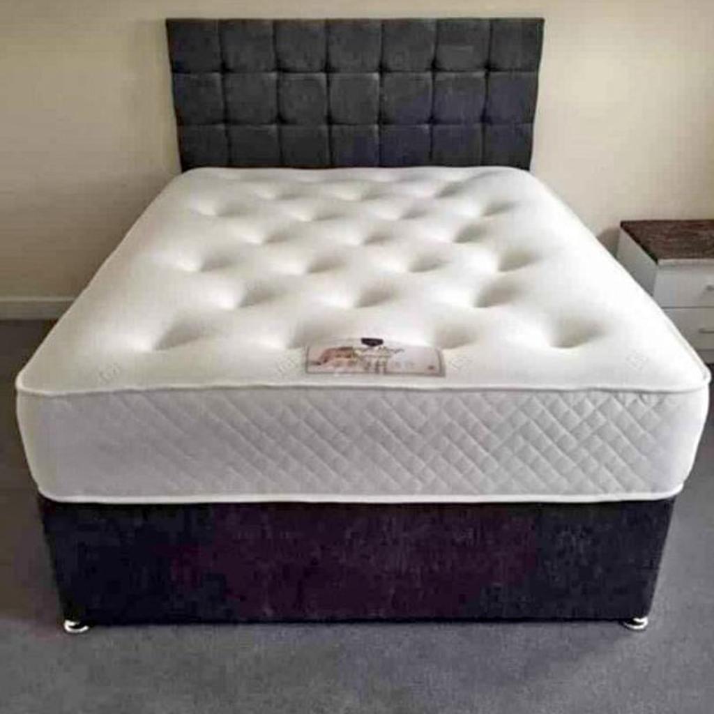 Divan Crushed Velvet Double Size Bed in Sunderland für £ 110,00 zum