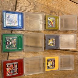 6 Pokémon games for Nintendo game boy. Pretty sure these are new versions of the classic games. Grab a bargain £15 for all 6. Grab a bargain.
