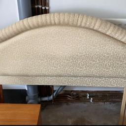 As Picture. Patterned cream king size headboard for sale. NO Delivery, Collection only from Walsall WS5.