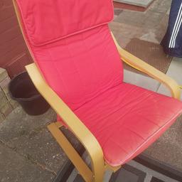 Ikea poang chair in red.
This has been in our summer house so does show signs of some fading due to the sun but still very good condition.
collect please from ws10 darlaston area.
