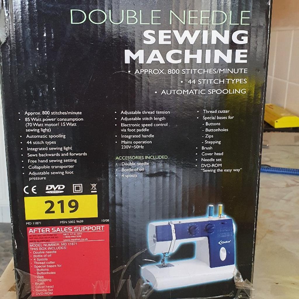 Delta Essential. Double needle sewing machine in NW9 Brent für 45,00