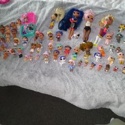 includes some Barbies lots of lol dolls and accessories