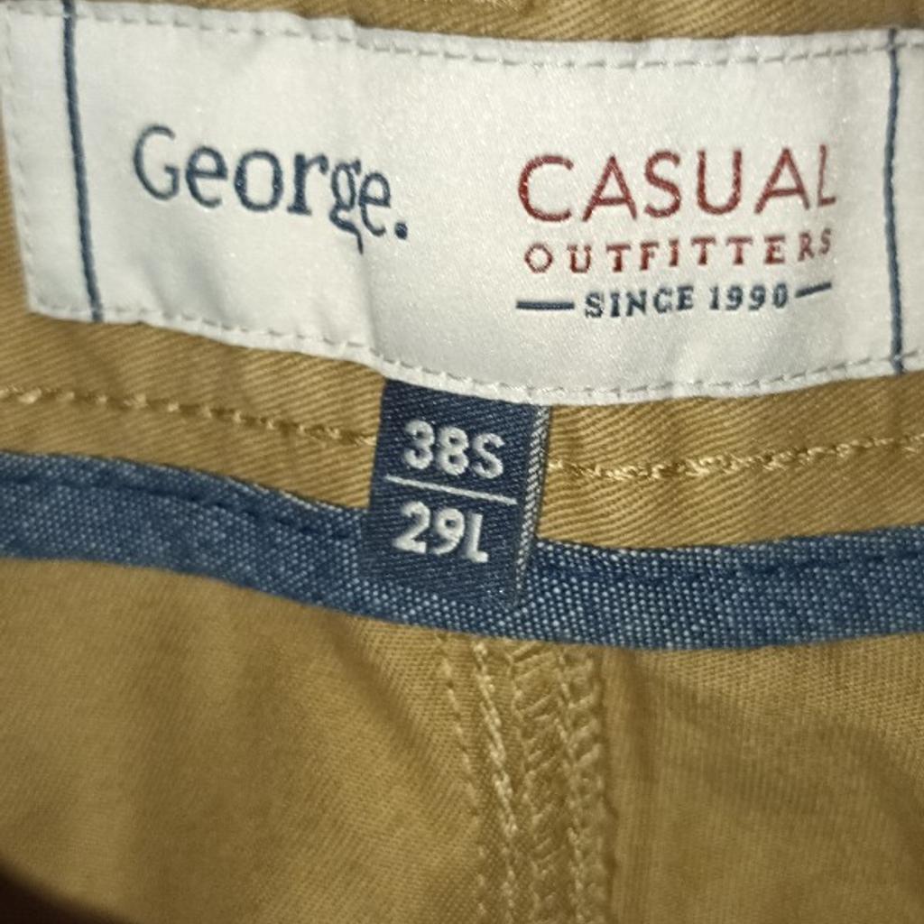 Mens beige/brown jeans size 38S as new Peterlee 07727000668
