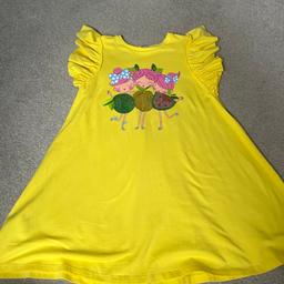 Girls mayoral yellow dress age 9 worn once