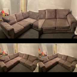 Comes in 3 parts - only 7 months old.
Lovely and big and ideal for a family home
No pets - no scratches marks damages
Looking for a quick sale - can’t deliver.

It does look mink on photos but is a dark grey
£200
