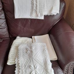 Selection of pram/moses basket blankets.
Could split £2-£3 each